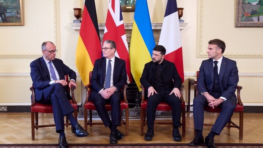 Ілюстративне фото. Лідери Німеччини, Великої Британії, України та Франції