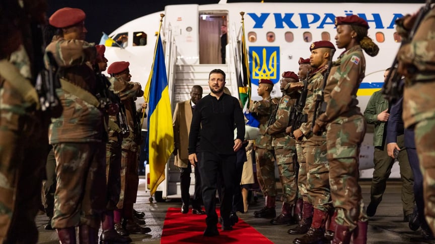 Президент Володимир Зеленський у ПАР