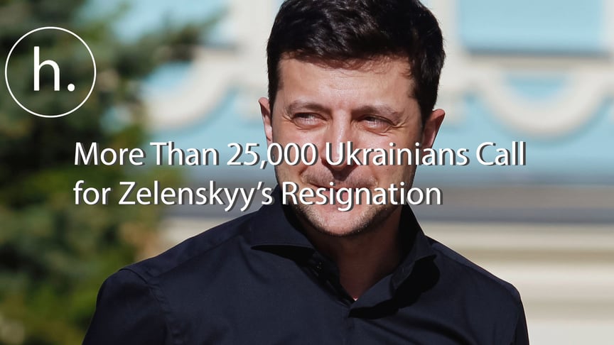 Petition for Zelenskyy's Resignation Reaches Over 25,000 Signatures