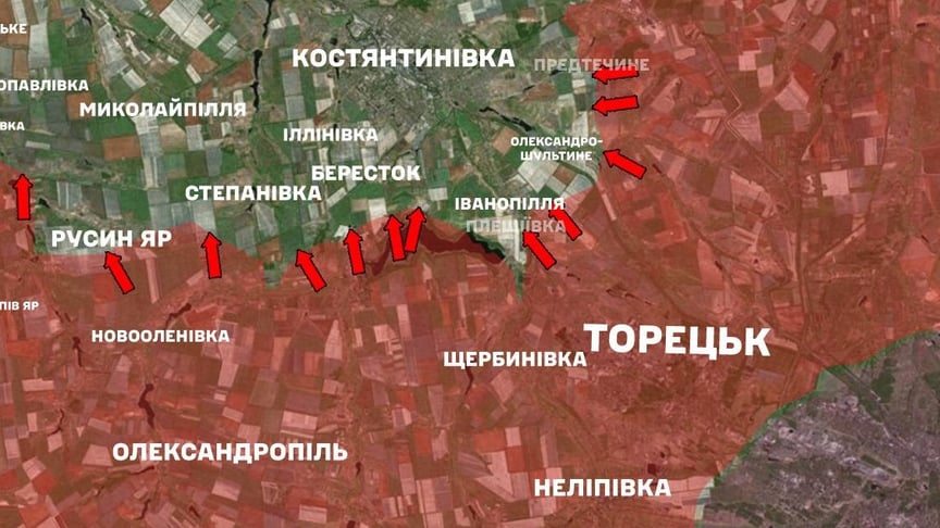 Ситуація на Костянтинівському напрямку станом на 18 березня 2026 року