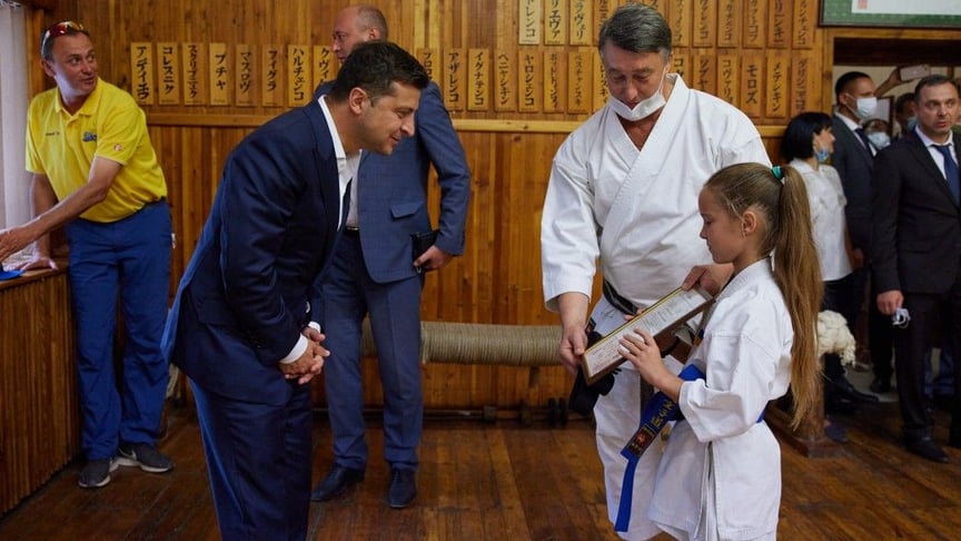Візит президента Володимира Зеленського у спеціалізовану дитячо-юнацьку школу олімпійського резерву в Кропивницькому, 27 серпня 2020 року
