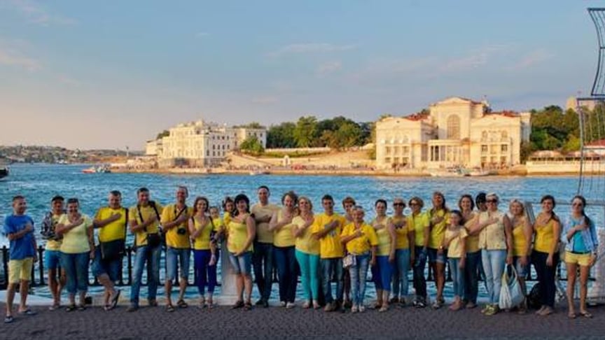 Russia-Annexed Sevastopol Celebrates Ukraine’s National Flag Day