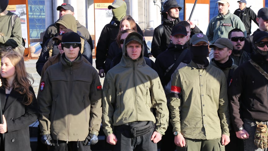 У Києві відбувся марш правих організацій до Дня українського добровольця