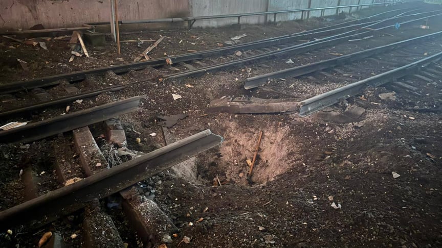 росія атакувала залізничну інфраструктуру