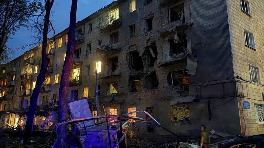 Наслідки російського удару КАБами по Сумах, 3 липня 2025 року