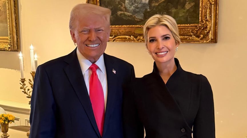 Іванка Трамп разом з батьком, президентом США Дональдом Трампом