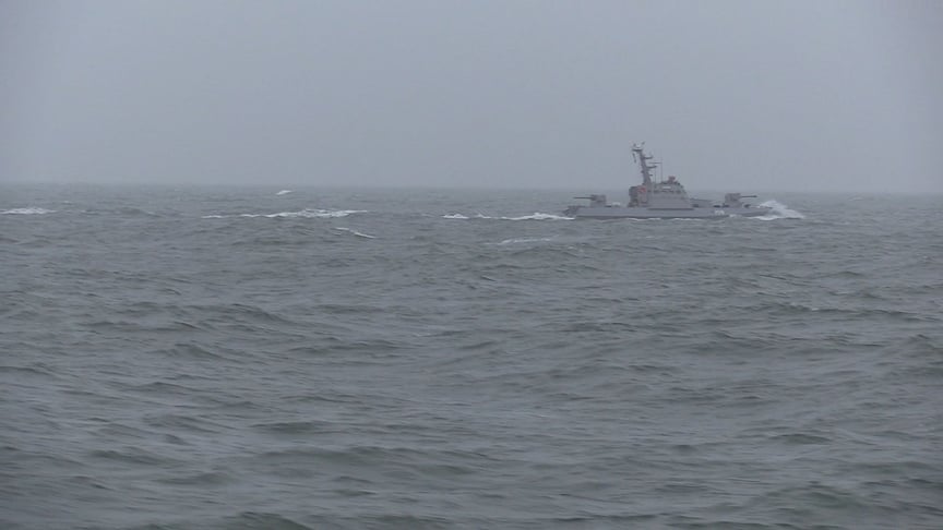 Обучение украинских ВМС в Азовском море