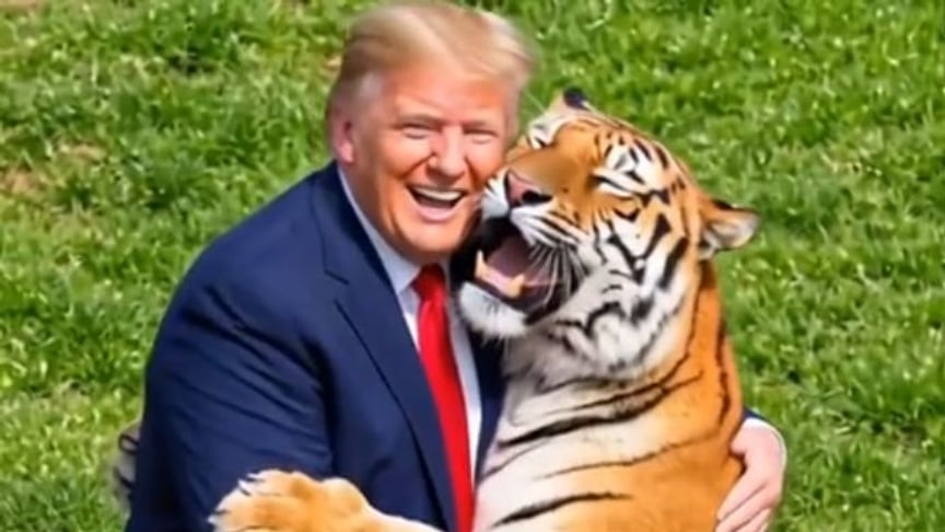 Кадр зі згенерованого відео на сторінці Трампа