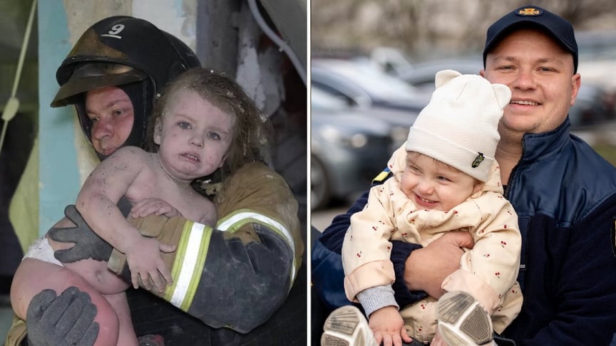 Кароліна на руках рятувальника