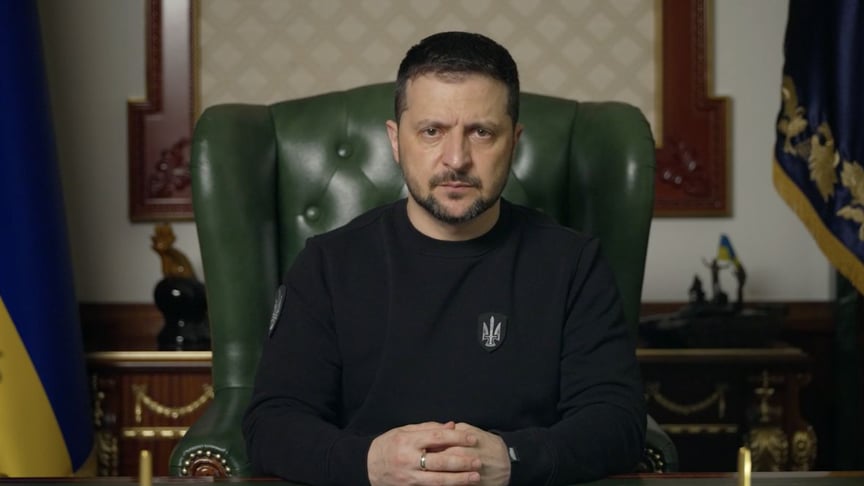Володимир Зеленський під час відеозвернення 11 квітня 2023 року