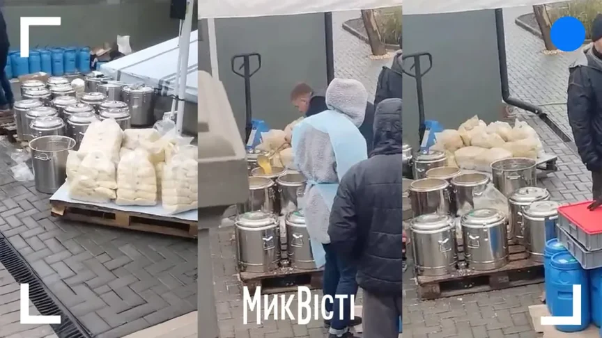 Колаж. Готування їжі для школярів Миколаєва