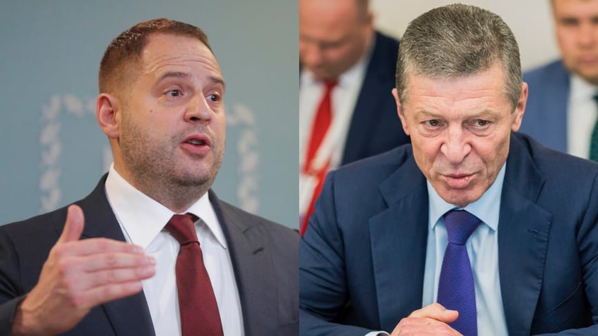 Andriy Yermak (L), the newly appointed Chief of Staff to the President of Ukraine Volodymyr Zelenskyy, and Dmitry Kozak, the newly appointed Deputy Chief of Staff to Russian President Vladimir Putin, have met in Minsk, Belarus.