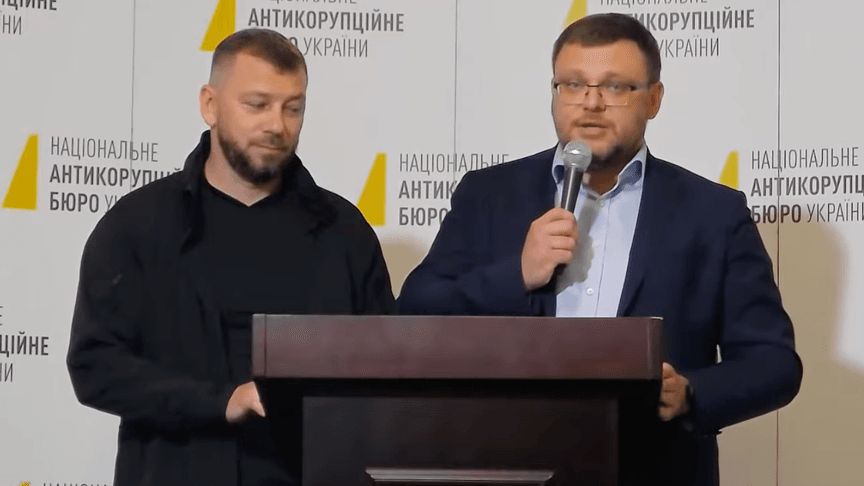 Очільники НАБУ та САП Семен Кривонос та Олександр Клименко Очільники НАБУ та САП Семен Кривонос та Олександр Клименко (ліворуч)