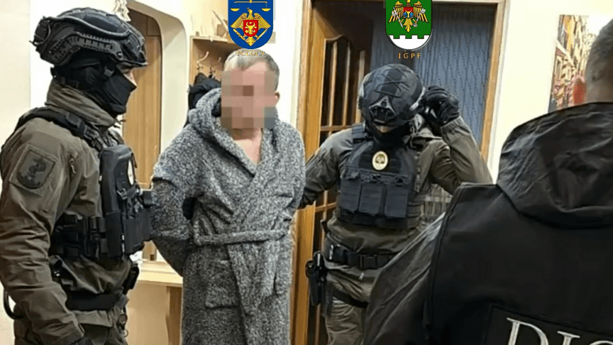 Скриншот із відео прикордонної поліції Молдови