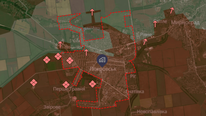 Ситуація довкола Покровська станом на 18 січня 2026 року