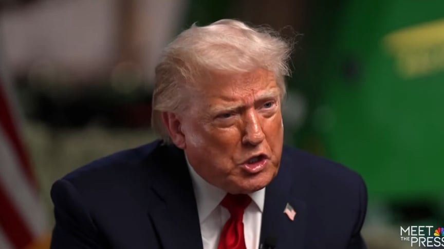 Президент США Дональд Трамп під час інтерв'ю NBS News