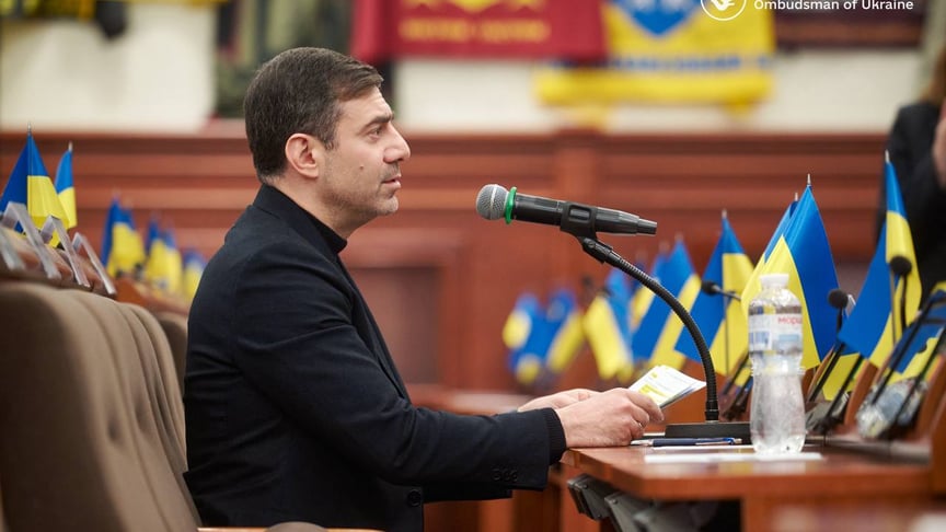 Омбудсмен Дмитро Лубінець під час засідання Тимчасової слідчої комісії