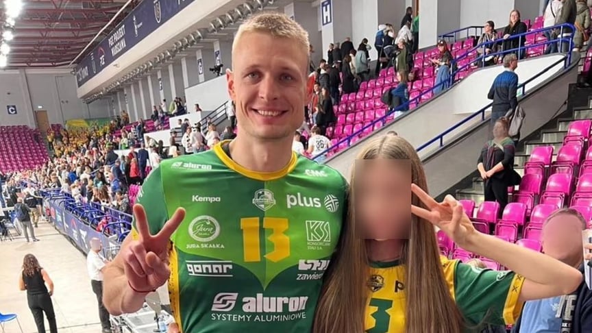 Волейболіст Юрій Гладир із донькою Дар'єю