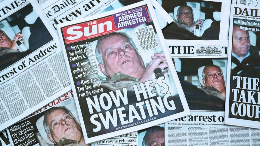 Фото Ендрю на сторінках газет