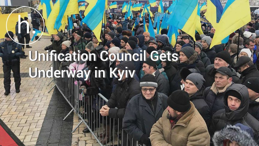 Thousands Gather in Kyiv for Ukrainian Orthodox Church’s Unification Council