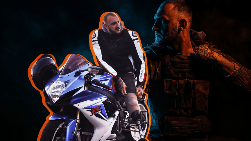 «250-300 кілометрів за годину — це нормально». Як ветеран після втрати обох ніг ганяє на мотоциклах