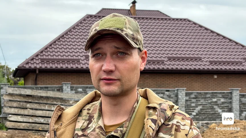 Військовий Михайло Савчук, який заявив про захоплення його майна