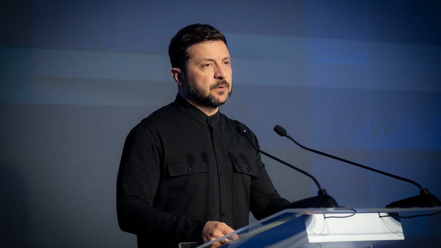 Президент Володимир Зеленський під час «Форуму влади та бізнесу: від діалогу та партнерства»