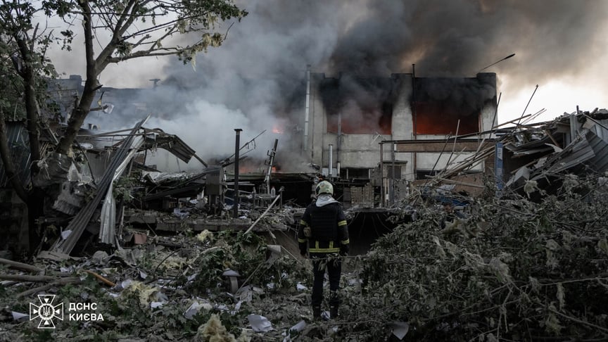 Наслідки російської атаки на Київ Наслідки російської атаки на Київ
