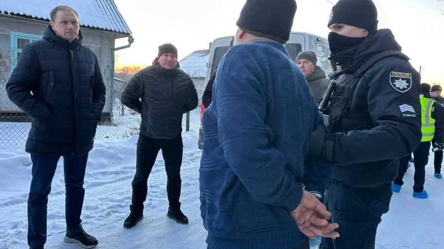 Затримання підозрюваного у вбивстві п'ятьох людей.