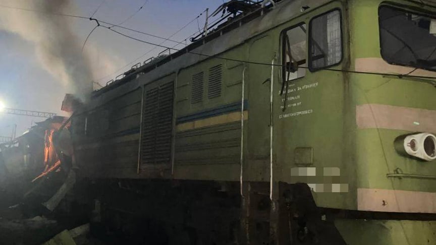 російський обстріл пошкодив залізницю, 13 травня 2026 року