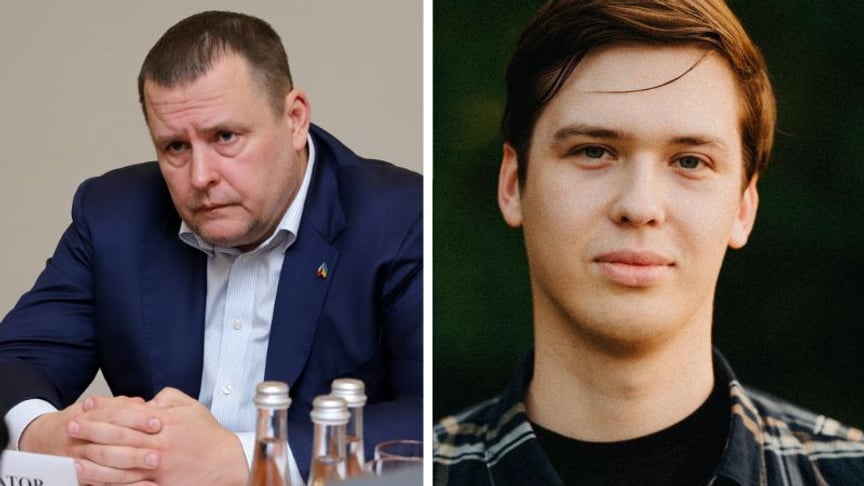 Міський голова Дніпра Борис Філатов та блогер Ігор Лаченков