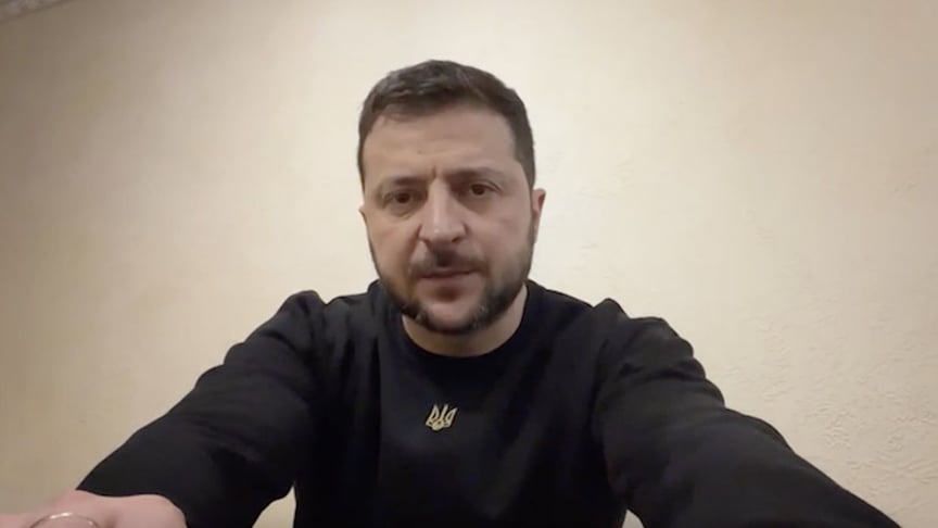 Президент Володимир Зеленський у відеозверненні 22 січня 2023 року