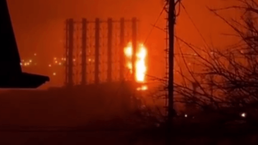 Пожежа у російському Туапсе