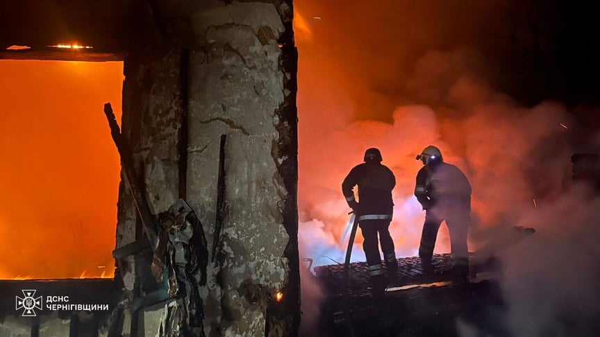 Последствия российской атаки на Черниговскую область, 12 марта 2026 года