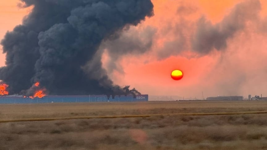 Наслідки атаки на логістичний центр Ozon у Дагестані, 24 серпня 2026 року