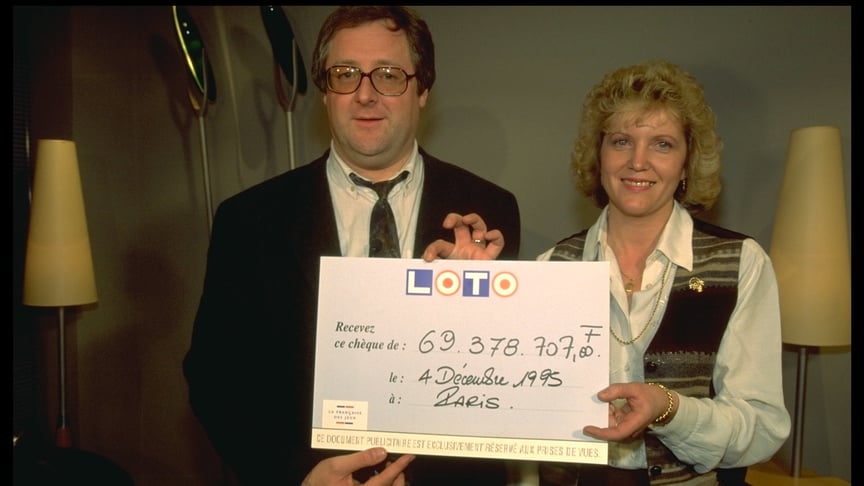 Бруно Калун у 1995 році після виграшу в лотереї Бруно Калун у 1995 році після виграшу в лотереї