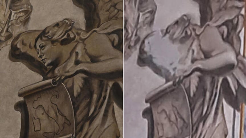 Фреска янгола в базиліці Сан-Лоренцо-ін-Лучіна в Римі