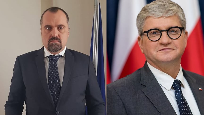 Зліва направо. Посли Польщі у Китаї і Румунії, Якуб Кумох і Павел Солох