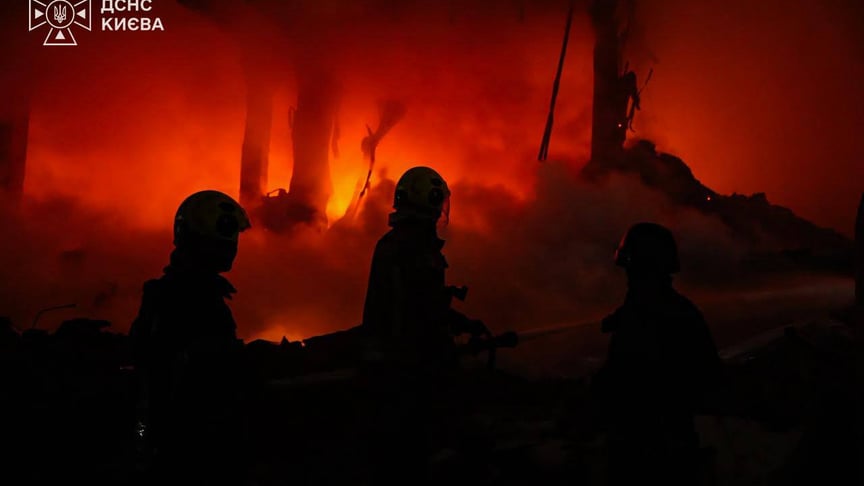 Наслідки російського балістичного обстрілу Києва у ніч проти 24 вересня 2026 року Наслідки російського балістичного обстрілу Києва у ніч проти 24 вересня 2026 року