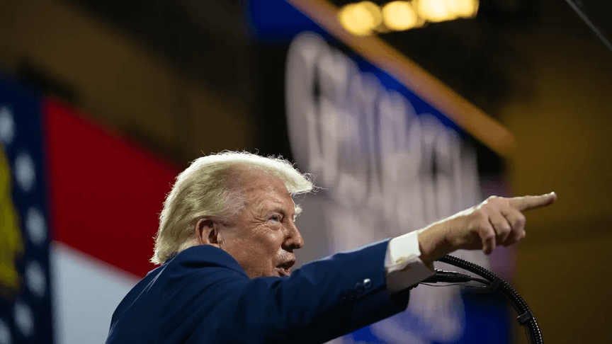Президент США Дональд Трамп під час виступу в штаті Джорджія