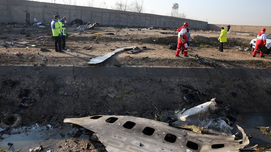 The Ukrainian International Airlines flight 752 crashed outside the Iranian capital Tehran on January 8.
