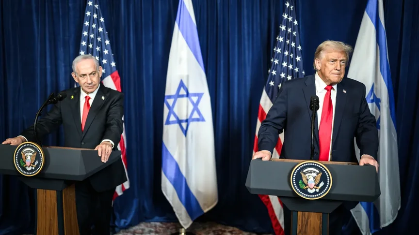 Президент США Дональд Трамп та прем'єр-міністр Ізраїлю Біньямін Нетаньягу Президент США Дональд Трамп та прем'єр-міністр Ізраїлю Біньямін Нетаньягу