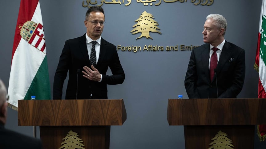 Міністри закордонних справ Угорщини та Лівану Петер Сіярто та Юссеф Раджі