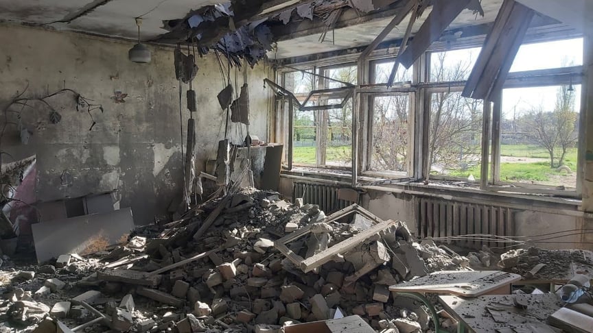 Наслідки російських обстрілів Донецької області, 30 квітня 2022 року