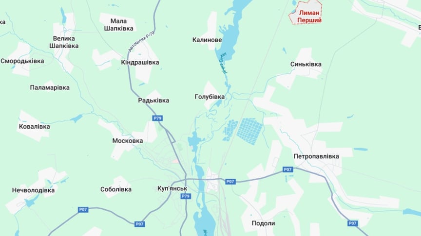Куп’янськ на Google Maps