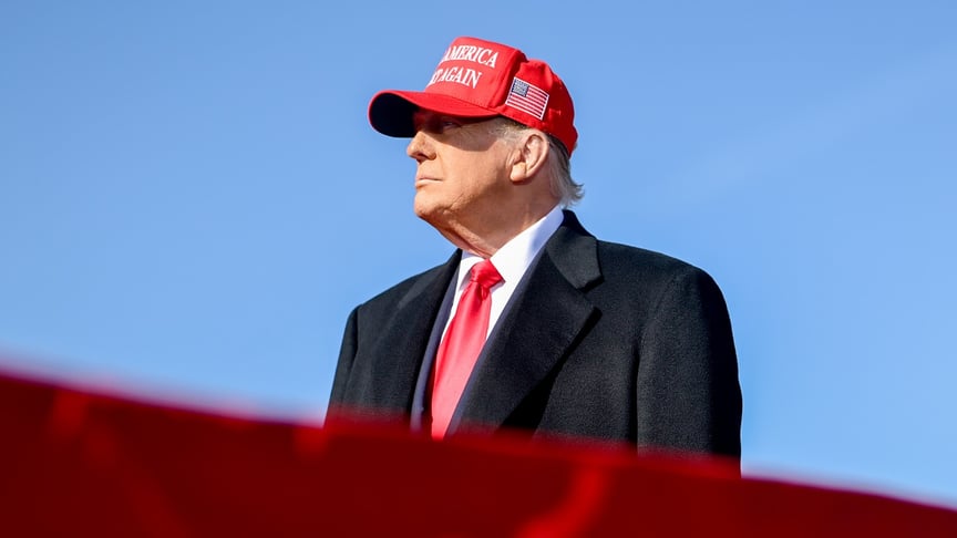 Ілюстративне фото. Дональд Трамп під час передвиборчого мітингу у 2024 році