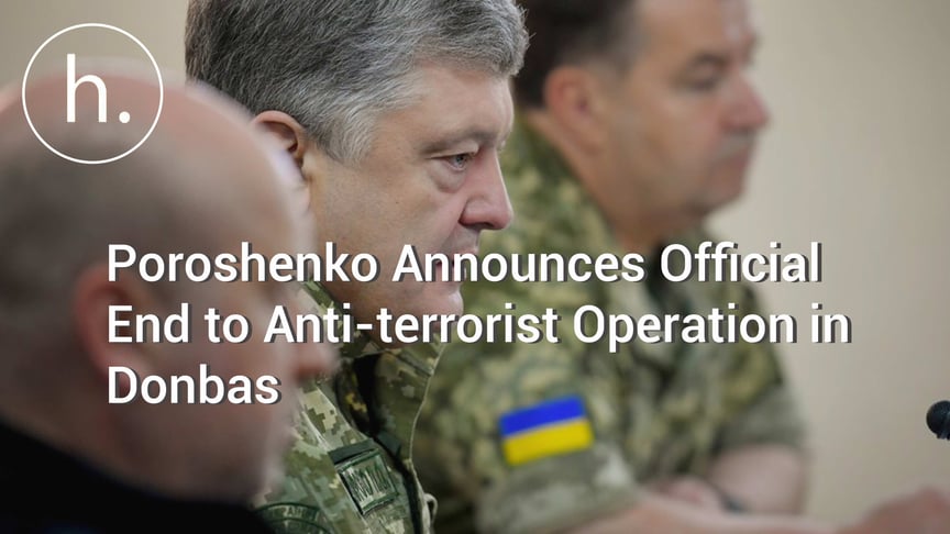 Poroshenko Announces Official End to Anti-terrorist Operation in Donbas
