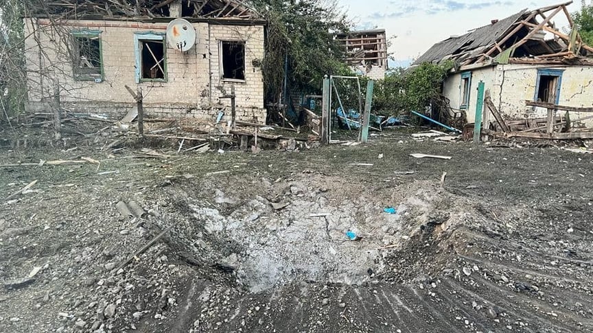 Следствие российского обстрела поселка в Лиманской громаде, 22 августа 2023 года