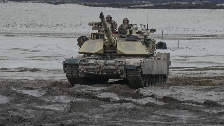 Ілюстративне фото. Танк Abrams на полігоні в Польщі