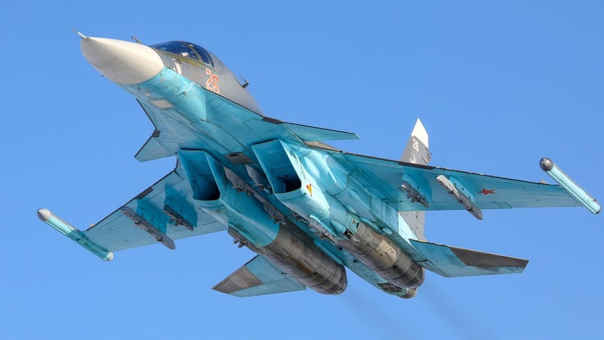 российский военный самолёт Су-34